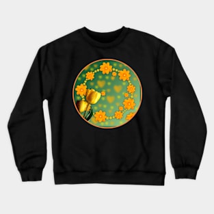 Circle Abstract Autumn Colorful Luminous Crewneck Sweatshirt